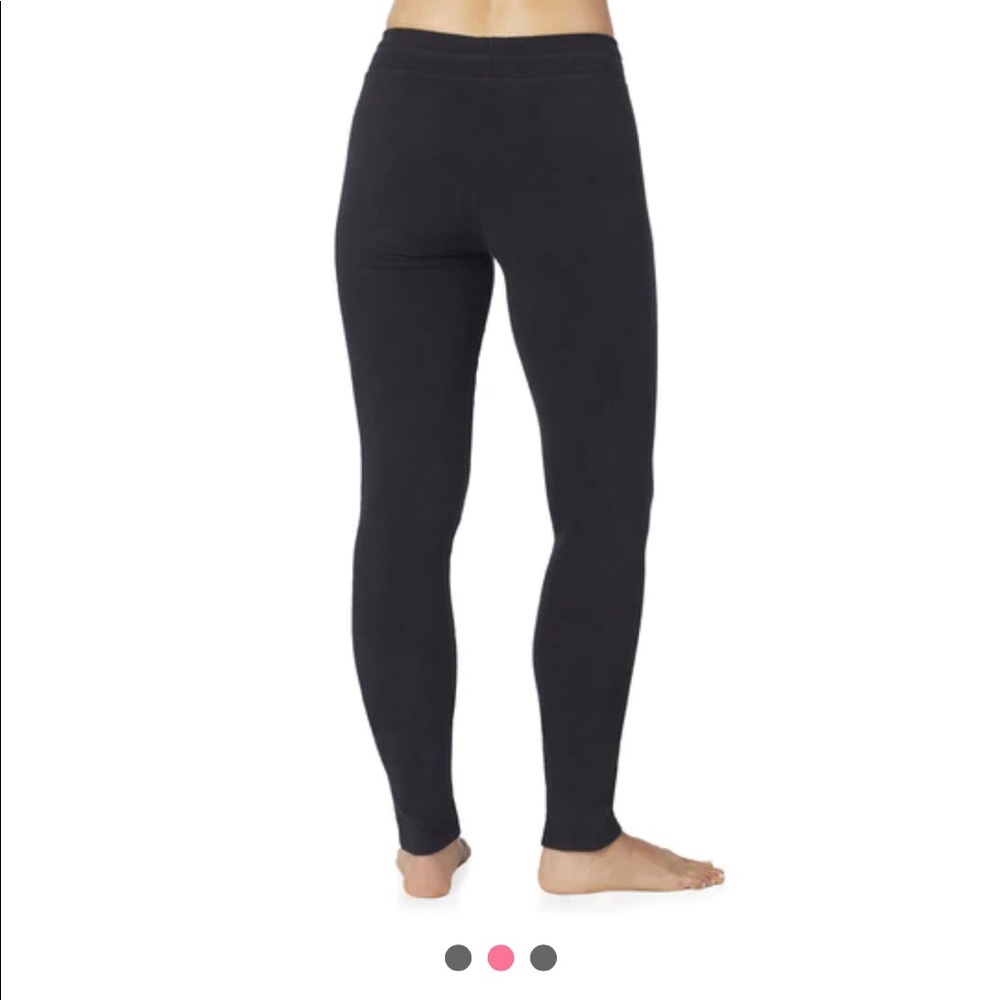 Cuddl Duds Black Fleecewear with Stretch Legging